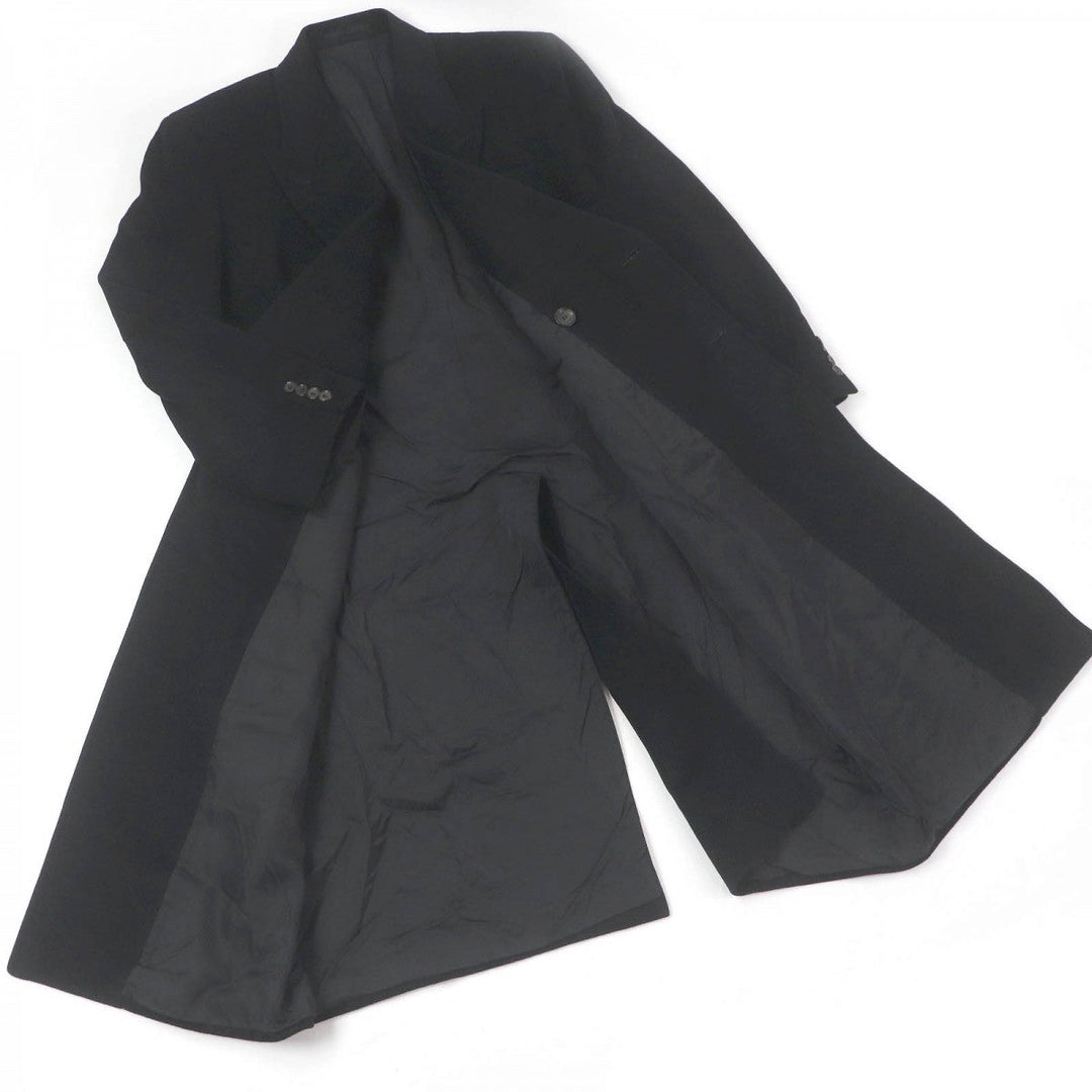 Christian Dior Double chester coat Outer: 100% cashmere, Lining: 100% cupra black mens L Used Authentic