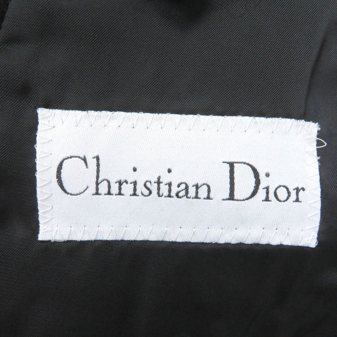 Christian Dior Double chester coat Outer: 100% cashmere, Lining: 100% cupra black mens L Used Authentic