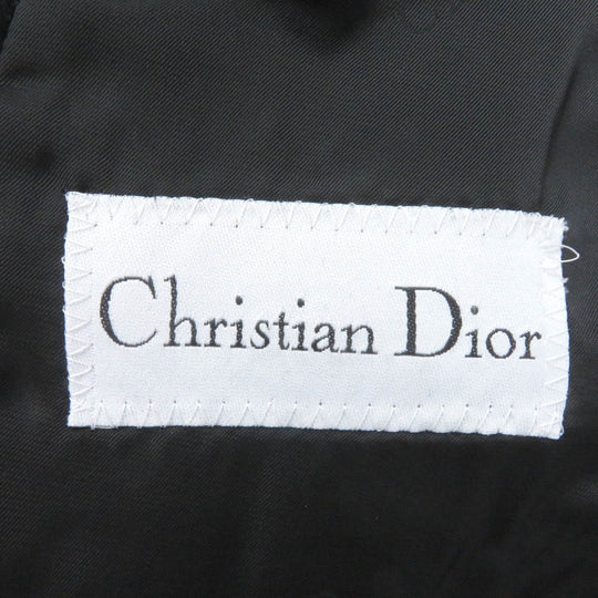 Christian Dior Double chester coat Outer: 100% cashmere, Lining: 100% cupra black mens L Used Authentic