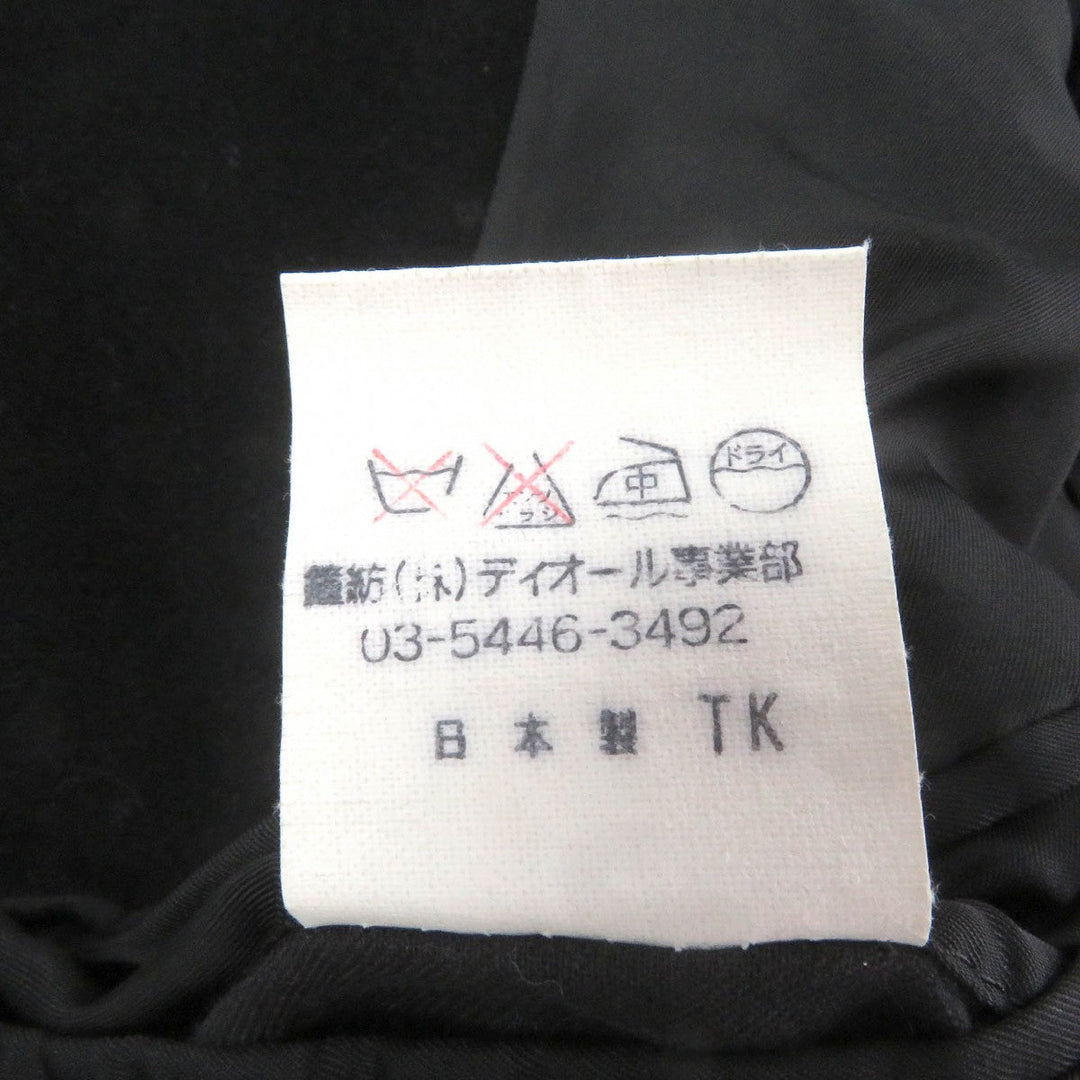 Christian Dior Double chester coat Outer: 100% cashmere, Lining: 100% cupra black mens L Used Authentic