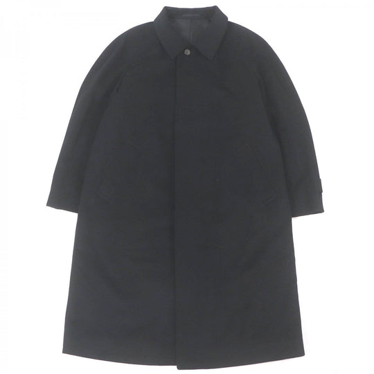 YVES SAINT LAURENT coat Outer: 100% cashmere, Lining: 100% cupra black mens A6 Used Authentic