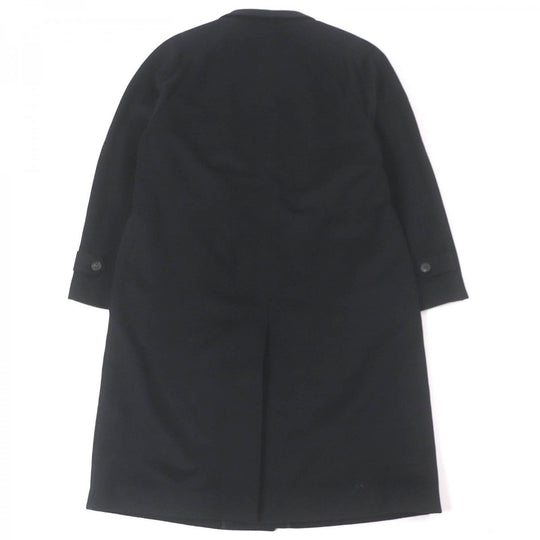 YVES SAINT LAURENT coat Outer: 100% cashmere, Lining: 100% cupra black mens A6 Used Authentic