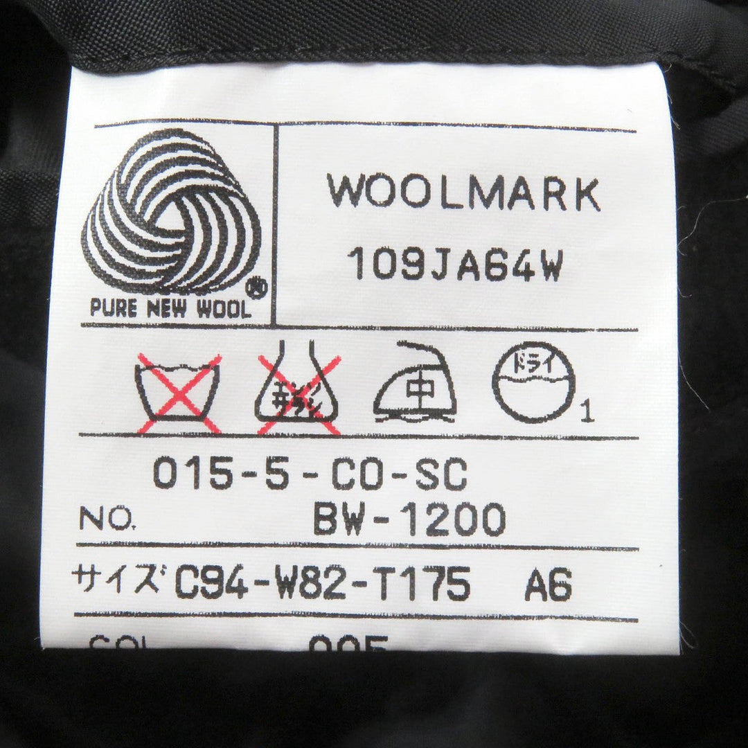 YVES SAINT LAURENT coat Outer: 100% cashmere, Lining: 100% cupra black mens A6 Used Authentic