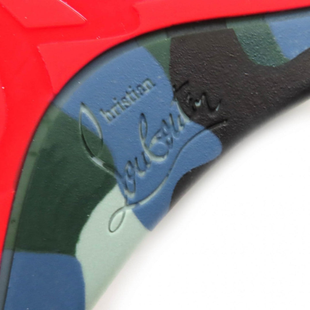 Christian Louboutin High cut sneakers Main: Suede leather Navy green type mens 41.5 Used Authentic