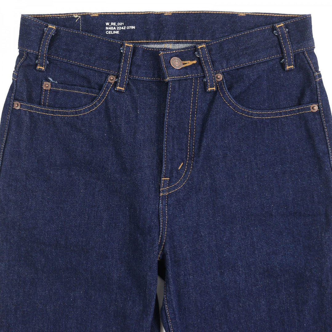 CELINE Denim pants 2N48A224Z Main: 100% cotton Indigo blue Francoise Jeans Women 27 Used Authentic