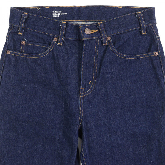 CELINE Denim pants 2N48A224Z Main: 100% cotton Indigo blue Francoise Jeans Women 27 Used Authentic