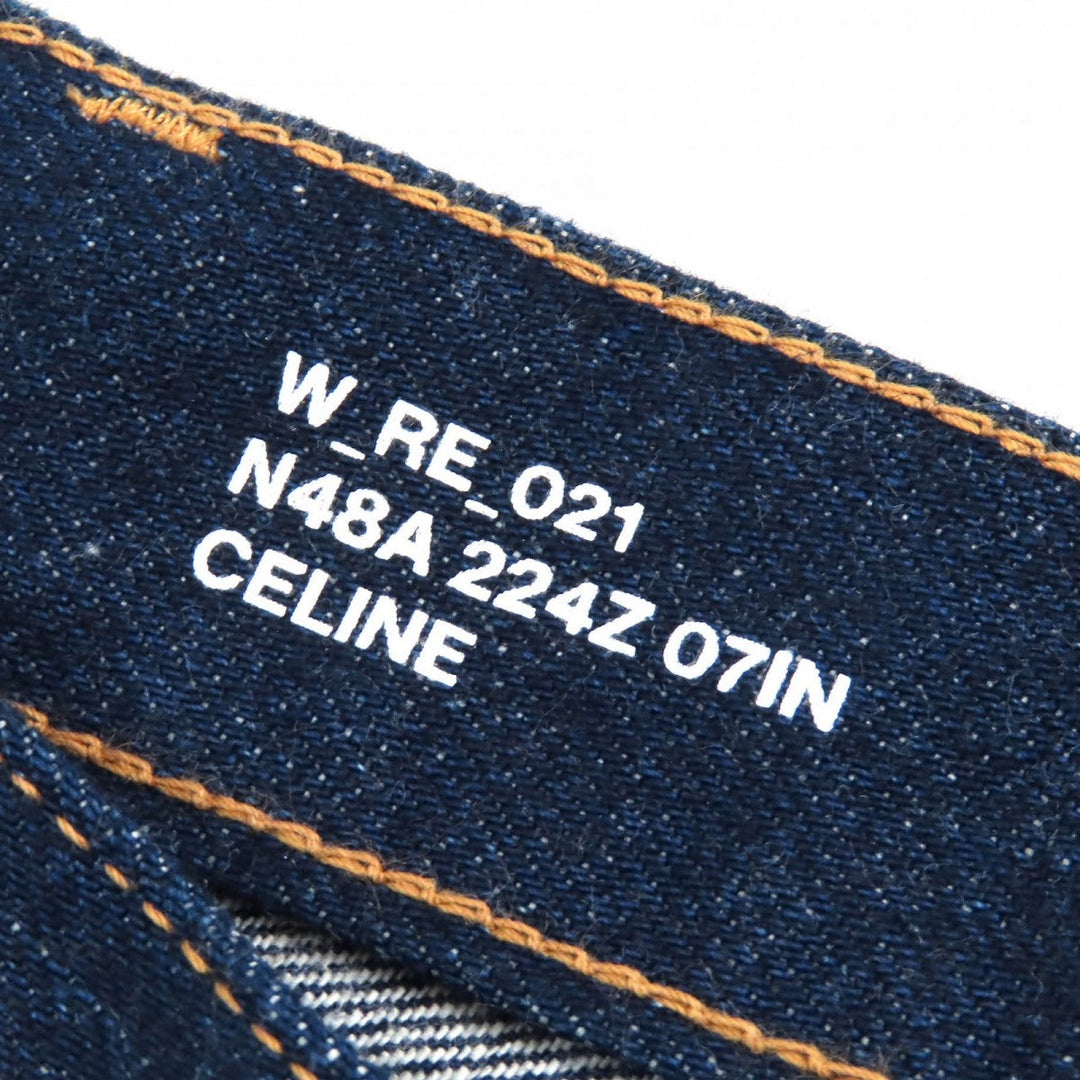 CELINE Denim pants 2N48A224Z Main: 100% cotton Indigo blue Francoise Jeans Women 27 Used Authentic