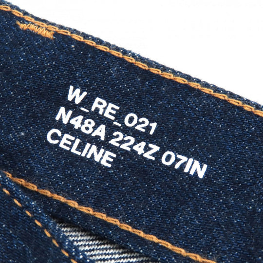 CELINE Denim pants 2N48A224Z Main: 100% cotton Indigo blue Francoise Jeans Women 27 Used Authentic