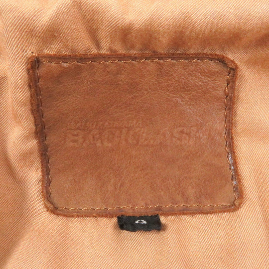 ISAMUKATAYAMA BACKLASH Riders jacket 1221-01 Outer: Cowhide, Lining: 74% Rayon, Lining: 16% Linen, Lining: 10% Ramie Brown mens M Used Authentic