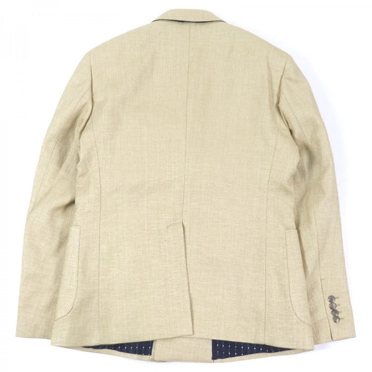 DOLCE&GABBANA tailored jacket Outer: 57% polyamide (nylon), Outer: 43% cotton, Lining: 70% rayon, Lining: 30% acetate beige mens 50 Used Authentic