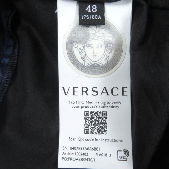 VERSACE Pants 1002482 Main: 100% nylon, Main: 100% polyester Navy mens 48 Used Authentic