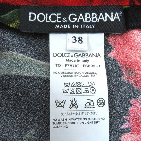 DOLCE&GABBANA setup Outer: 100% viscose, Lining: 97% polyester, Lining: 3% elastane Black Red Green type Women 38 Used Authentic
