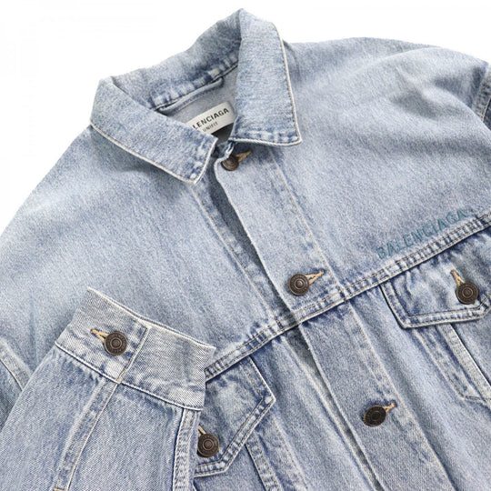 BALENCIAGA Denim Jacket 671889 cotton Indigo blue XS