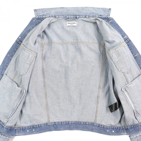 BALENCIAGA Denim Jacket 671889 cotton Indigo blue XS