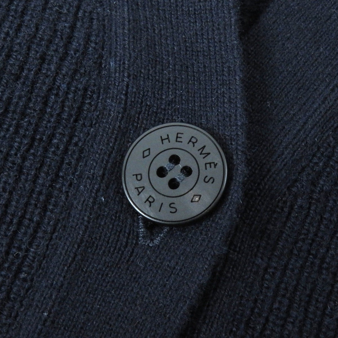 HERMES cardigan 4E2701D1 cashmere Dark navy 38