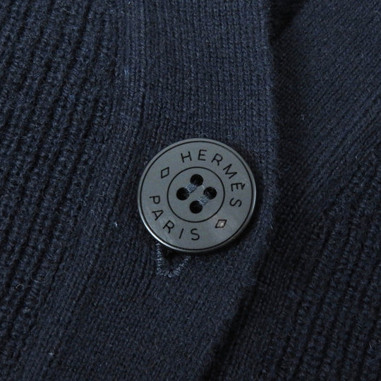 HERMES cardigan 4E2701D1 cashmere Dark navy 38