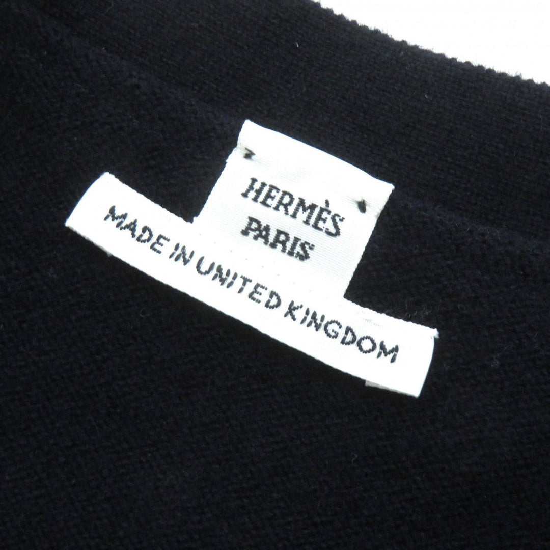 HERMES cardigan 4E2701D1 cashmere Dark navy 38