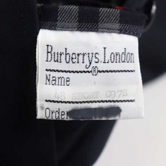 BURBERRY Stainless collar coat cotton Navy 48