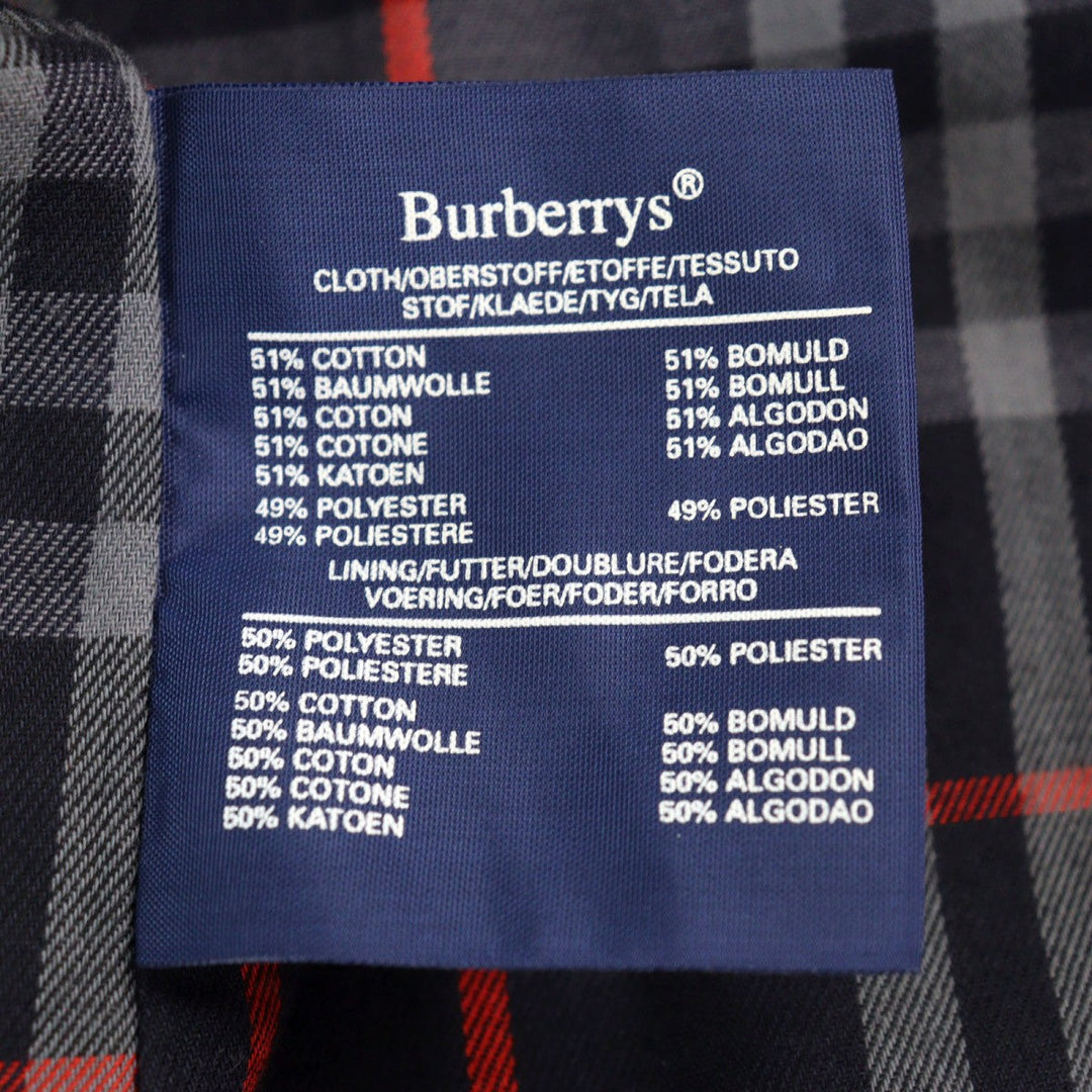 BURBERRY Stainless collar coat cotton Navy 48