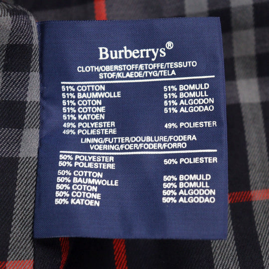 BURBERRY Stainless collar coat cotton Navy 48