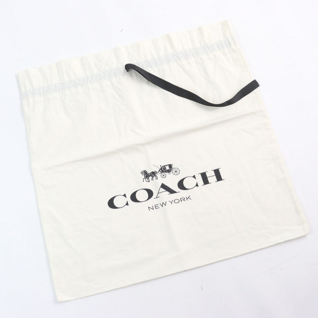 COACH sweat CB490  R8E Main: 100% cotton, part: 98% cotton, part: 2% polyurethane Black Grey Essential Crew Neck Signature mens L Used Authentic