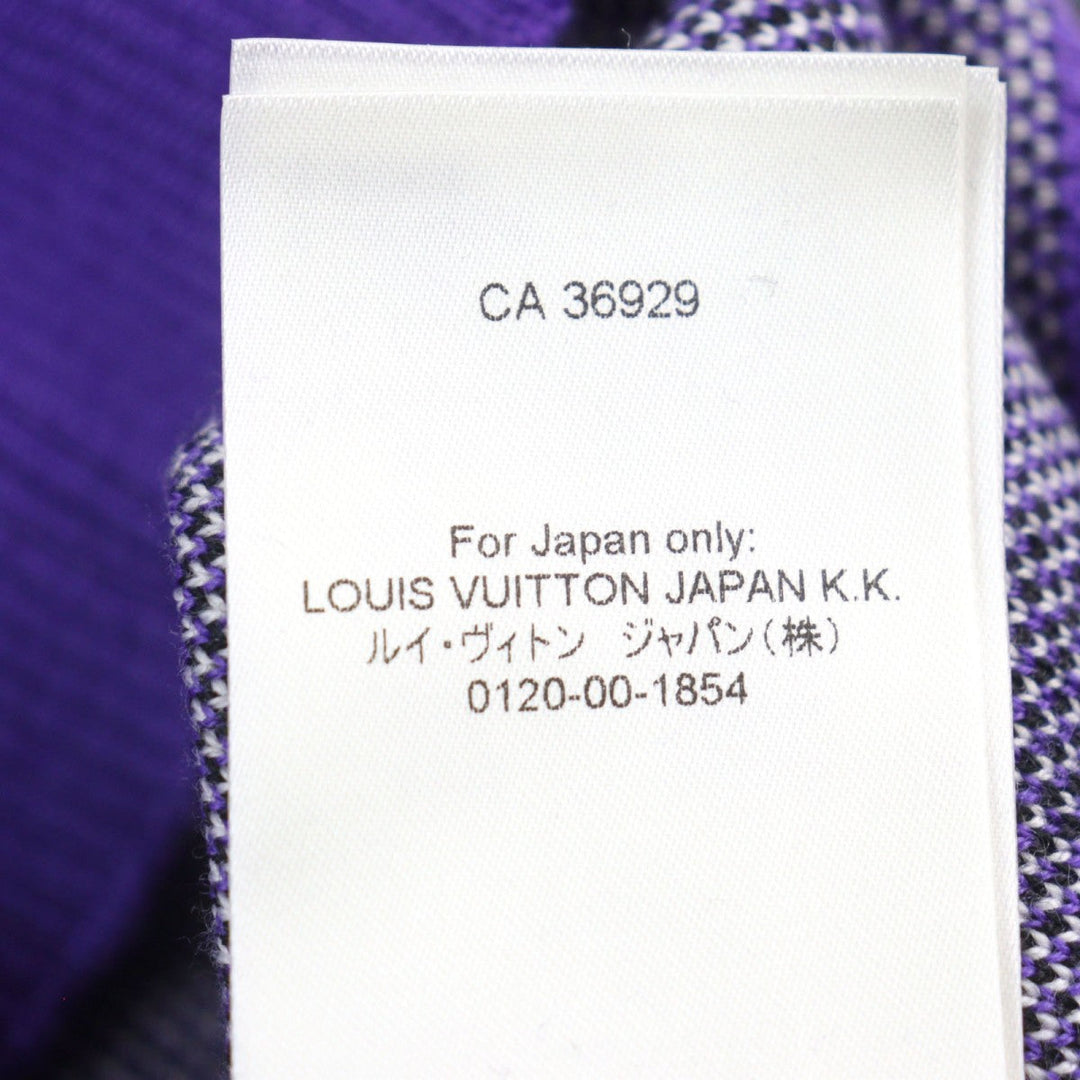 LOUIS VUITTON knit 1AAHFA wool Purple white black M