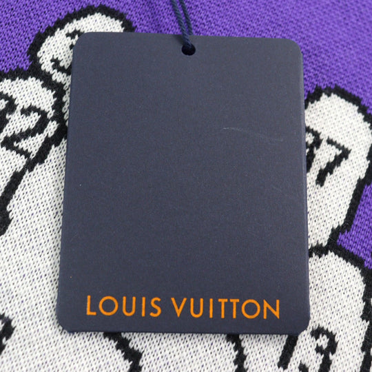 LOUIS VUITTON knit 1AAHFA wool Purple white black M