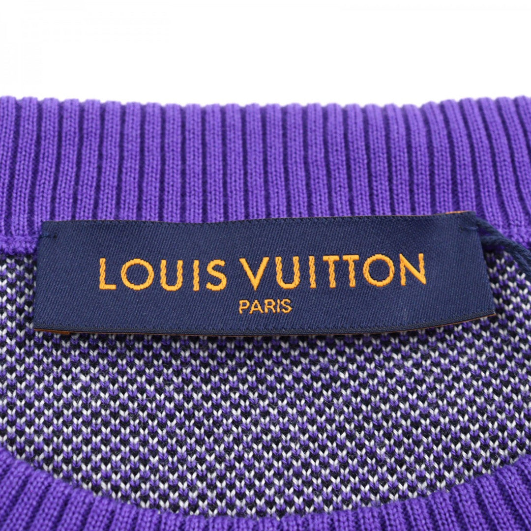 LOUIS VUITTON knit 1AAHFA wool Purple white black M