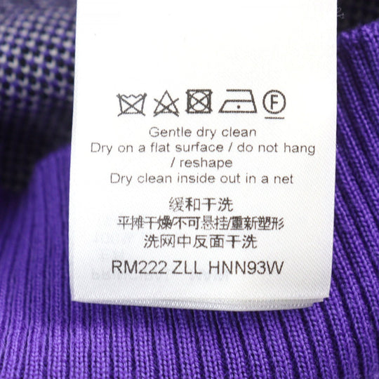 LOUIS VUITTON knit 1AAHFA wool Purple white black M