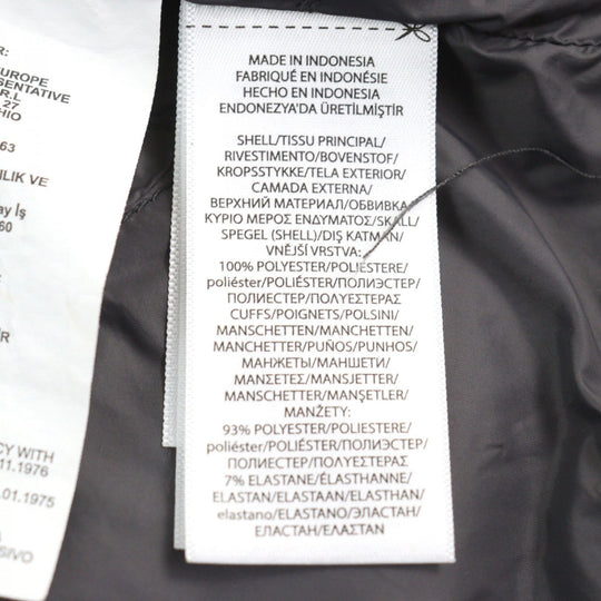 POLO RALPH LAUREN Down jacket Outer: 100% polyester, Part: 93% polyester, Part: 7% elastane (polyurethane), Lining: 100% nylon, Filling: 75% down black mens XS Used Authentic