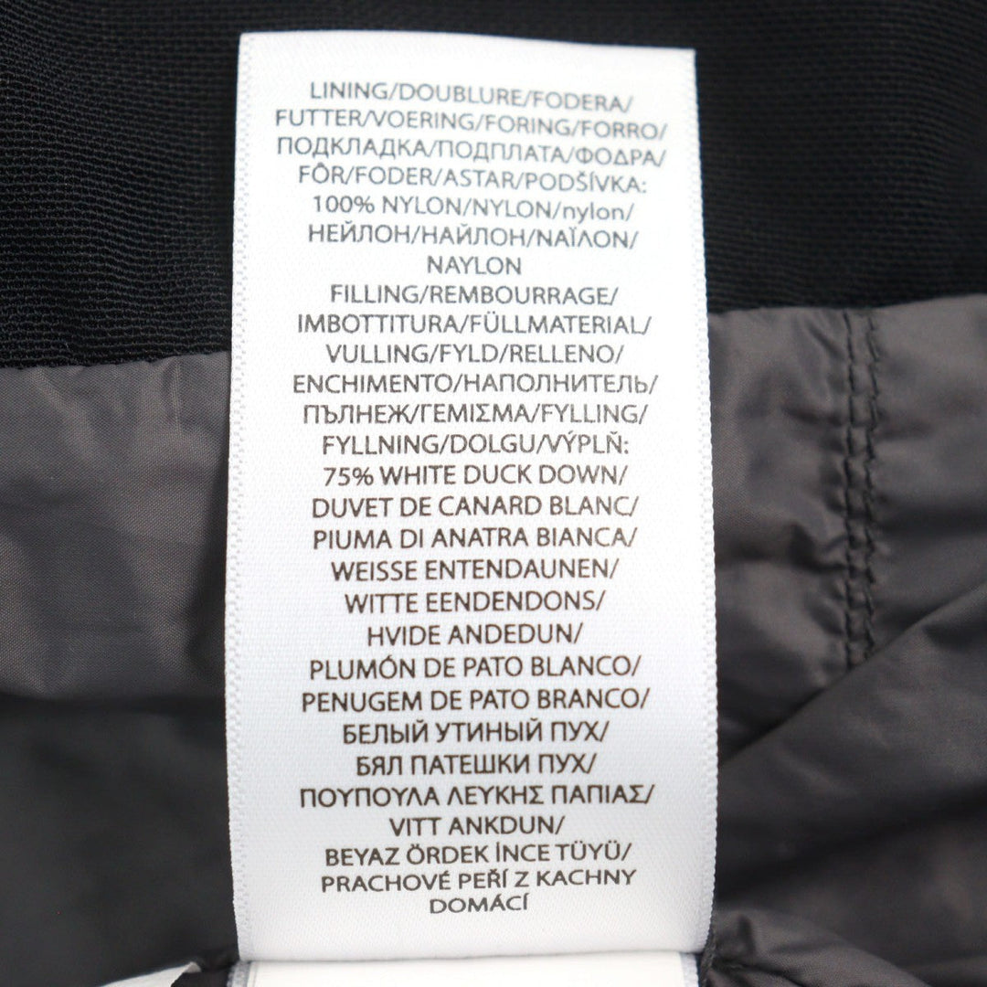 POLO RALPH LAUREN Down jacket Outer: 100% polyester, Part: 93% polyester, Part: 7% elastane (polyurethane), Lining: 100% nylon, Filling: 75% down black mens XS Used Authentic