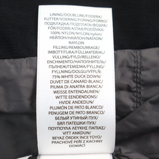 POLO RALPH LAUREN Down jacket Outer: 100% polyester, Part: 93% polyester, Part: 7% elastane (polyurethane), Lining: 100% nylon, Filling: 75% down black mens XS Used Authentic