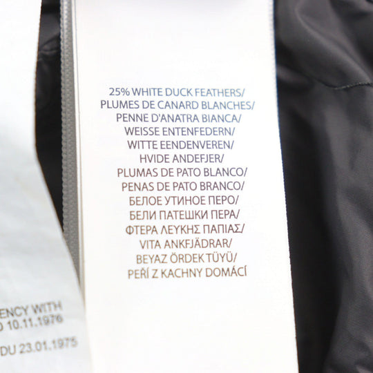 POLO RALPH LAUREN Down jacket Outer: 100% polyester, Part: 93% polyester, Part: 7% elastane (polyurethane), Lining: 100% nylon, Filling: 75% down black mens XS Used Authentic