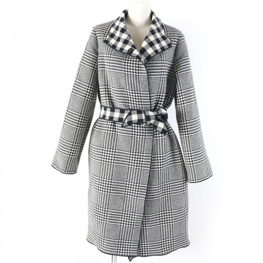 EMPORIO ARMANI coat Main: 72% wool, 23% polyamide (nylon), 5% other, Lining: 72% wool, 23% polyamide (nylon) black Women 38 Used Authentic