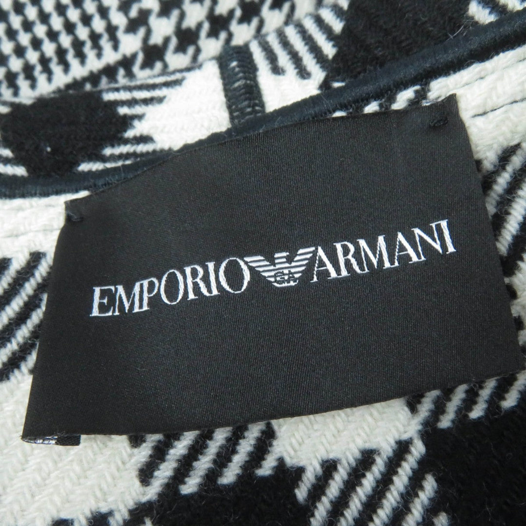 EMPORIO ARMANI coat Main: 72% wool, 23% polyamide (nylon), 5% other, Lining: 72% wool, 23% polyamide (nylon) black Women 38 Used Authentic