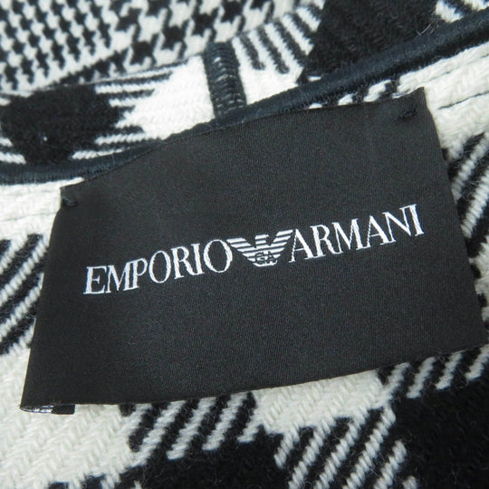 EMPORIO ARMANI coat Main: 72% wool, 23% polyamide (nylon), 5% other, Lining: 72% wool, 23% polyamide (nylon) black Women 38 Used Authentic