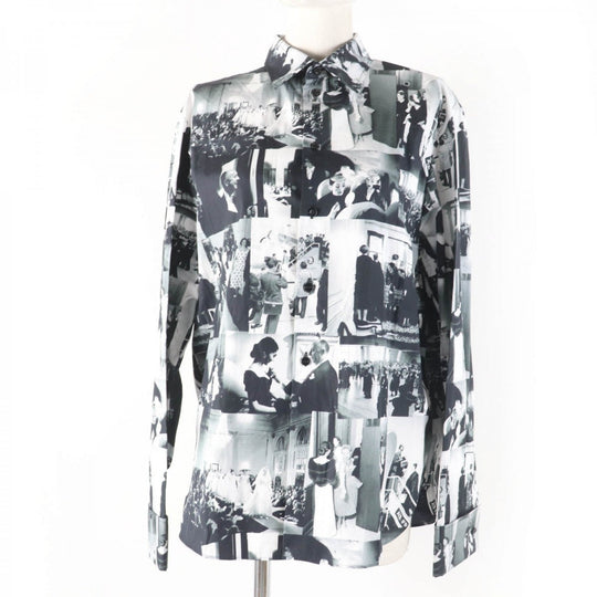 Christian Dior Long sleeve shirt 511B28A3A14 Main: 100% cotton black Women 44 Used Authentic