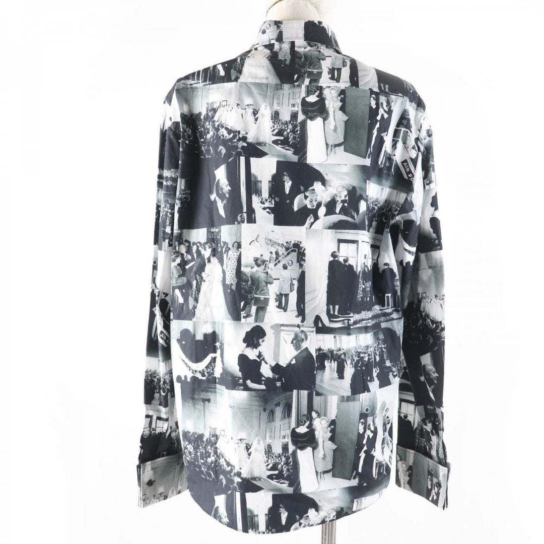 Christian Dior Long sleeve shirt 511B28A3A14 Main: 100% cotton black Women 44 Used Authentic