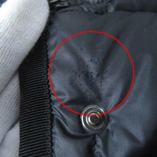 MONCLER down coat Main: 100% nylon, Lining: 100% nylon, Filling: 90% down, Filling: 10% feather black HERMINE Women 1 Used Authentic