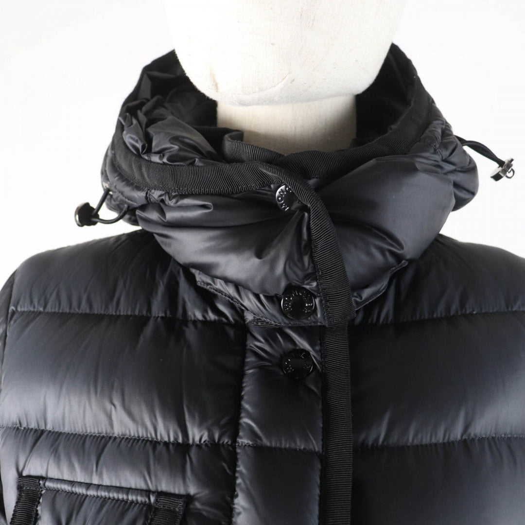 MONCLER down coat Main: 100% nylon, Lining: 100% nylon, Filling: 90% down, Filling: 10% feather black HERMINE Women 1 Used Authentic