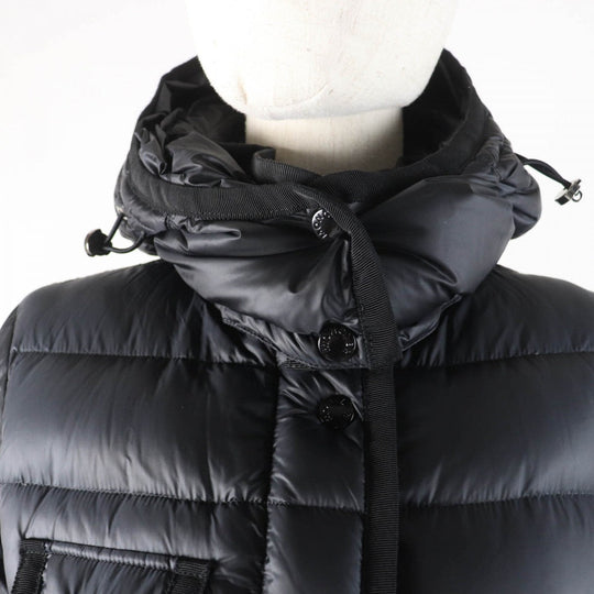 MONCLER down coat Main: 100% nylon, Lining: 100% nylon, Filling: 90% down, Filling: 10% feather black HERMINE Women 1 Used Authentic