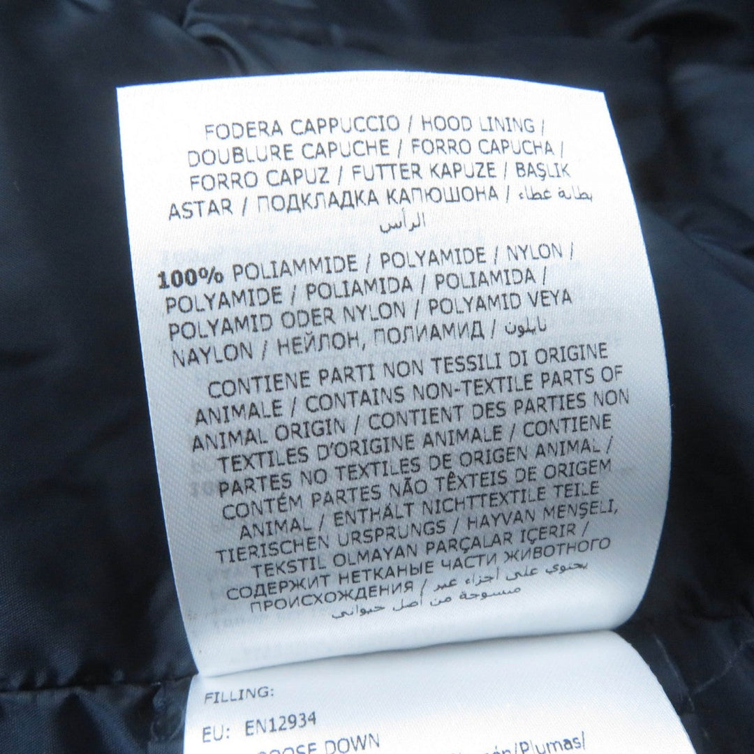 MONCLER down coat Main: 100% nylon, Lining: 100% nylon, Part: 100% nylon, Filling: 90% down, Filling: 10% feather Navy FLAMMETTE Women 2 Used Authentic