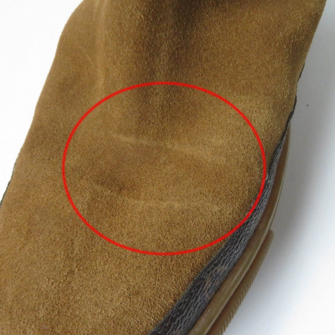 LOUIS VUITTON Knee-high boots Main: Suede leather Brown Snowball Line Women 37 Used Authentic