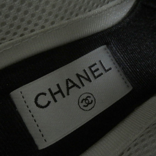 CHANEL Low cut sneakers G39792 Leather, Mesh White Silver 36