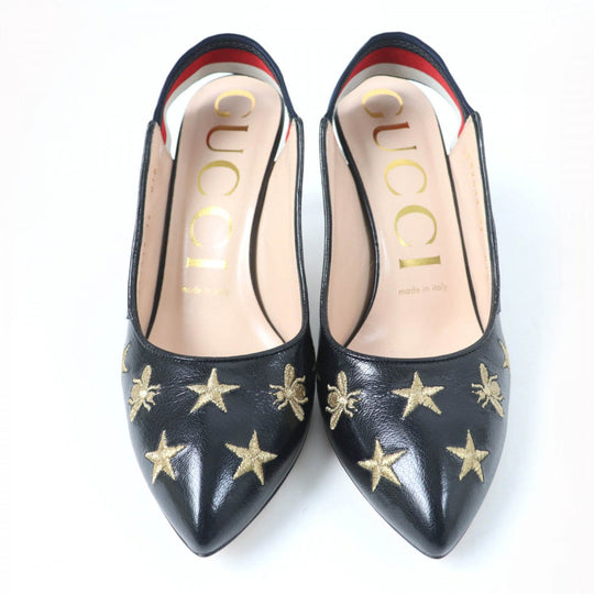 GUCCI pumps 552039 leather black 36