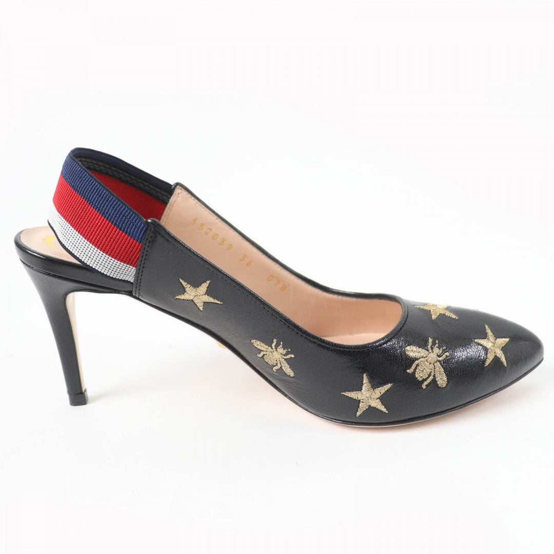 GUCCI pumps 552039 leather black 36