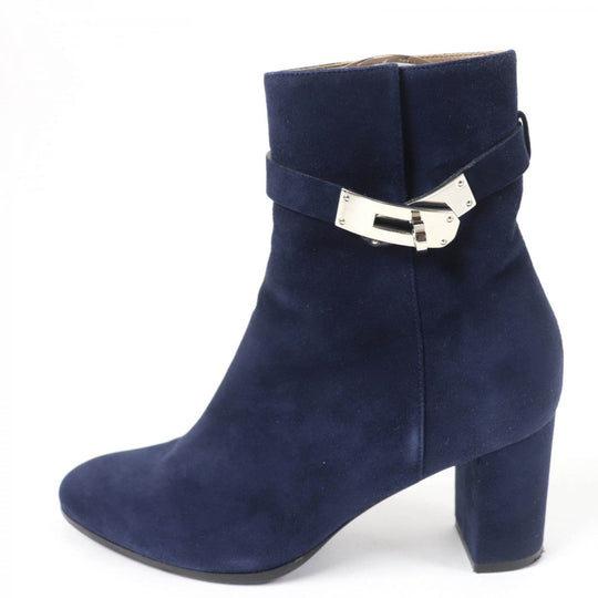 HERMES short boots Main: Suede leather Navy Saint Germain Women 36.5 Used Authentic