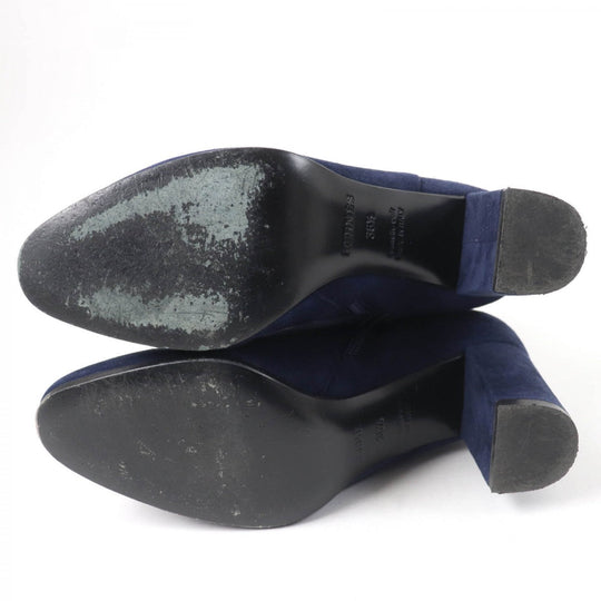 HERMES short boots Main: Suede leather Navy Saint Germain Women 36.5 Used Authentic