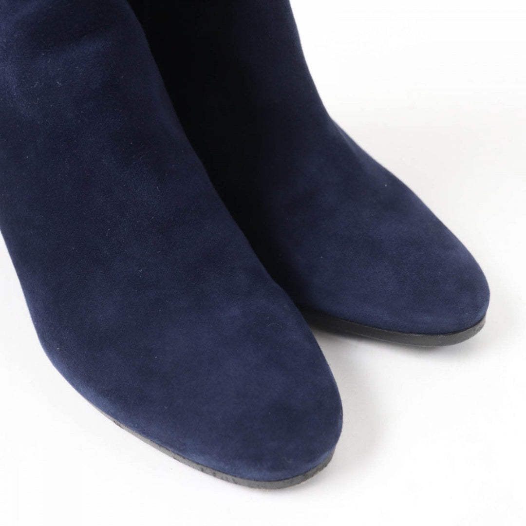 HERMES short boots Main: Suede leather Navy Saint Germain Women 36.5 Used Authentic
