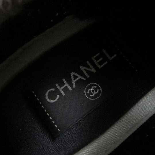 CHANEL Low cut sneakers G35199 Fabric, Leather multicolor Women 36.5 Used Authentic